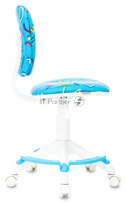 Кресло детское Бюрократ CH-W204/F голубой Sticks 06 крестовина пластик подст.для ног пластик белый