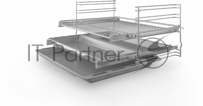 Встраиваемый духовой шкаф с функцией добавления пара60 см, Serie 6, 66 л, Vario-гриль большой площади, Верхний/нижний жар, Горячий воздух, Горячий воздух нежный, Гриль с конвекцией, Нижний жар, Режим для пиццы, белый цвет