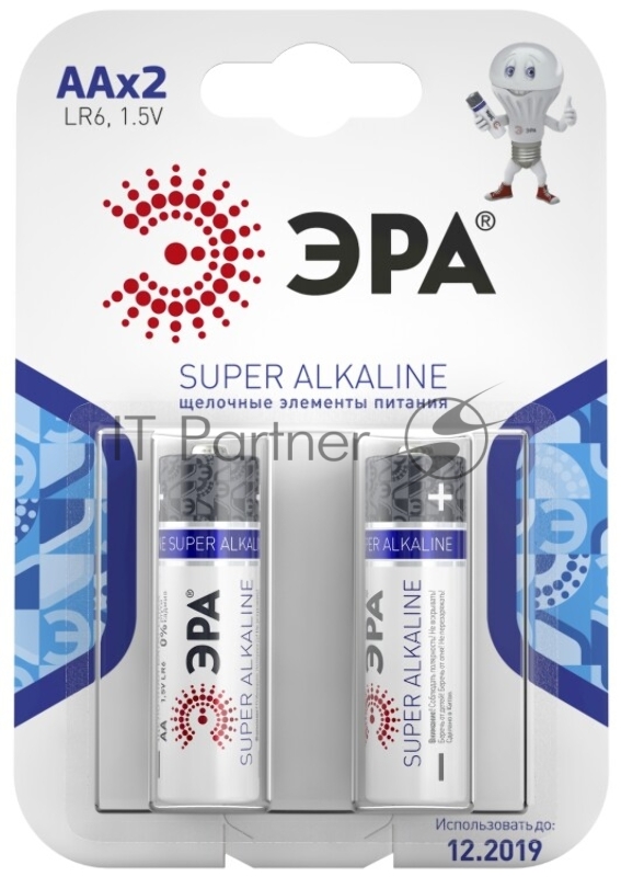 Батарейка ЭРА LR6-2BL (2 шт. в уп-ке)
