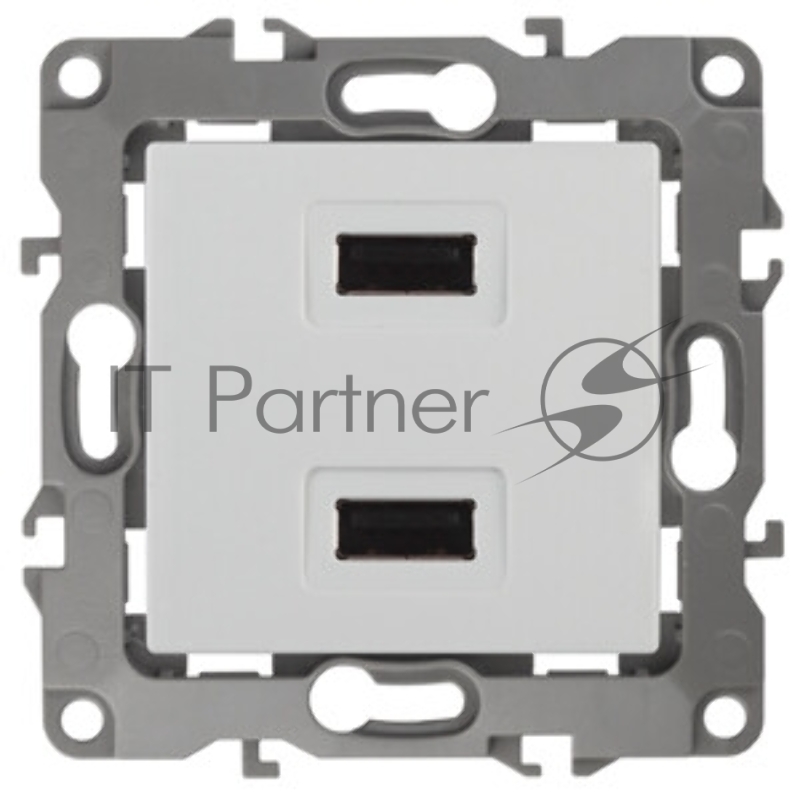 ЭРА 12-4110-01 Устройство зарядное USB, 230В/5В-2100мА, IP20, белый Б0027491