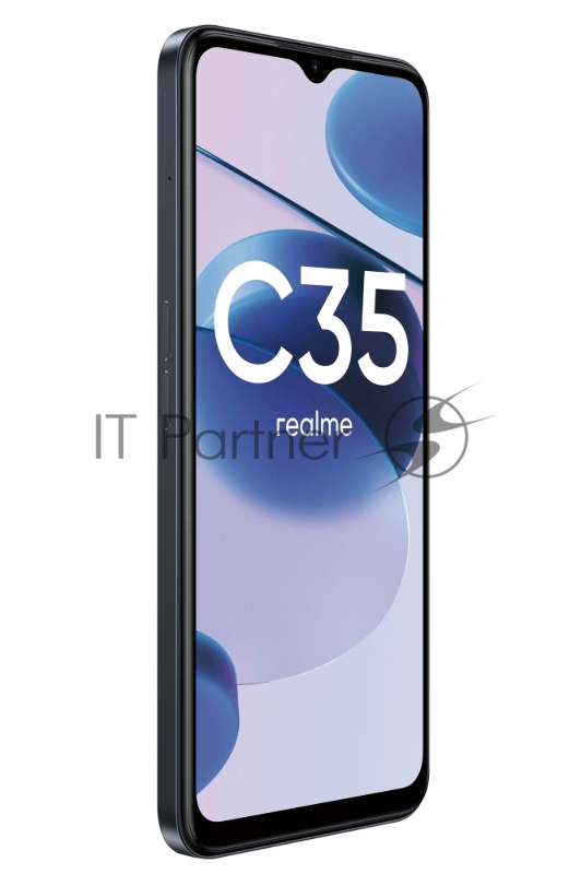 Смартфон Realme C35 128Gb 4Gb черный моноблок 3G 4G 2Sim 6.6 1080x2408 Android 11 50Mpix 802.11 a/b/g/n/ac NFC GPS GSM900/1800 GSM1900 TouchSc microSD max256Gb
