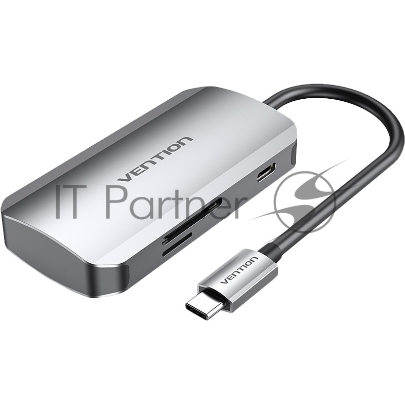 Мультифункциональный хаб Vention USB-C > USB 3.0x3/SD/TF/PD