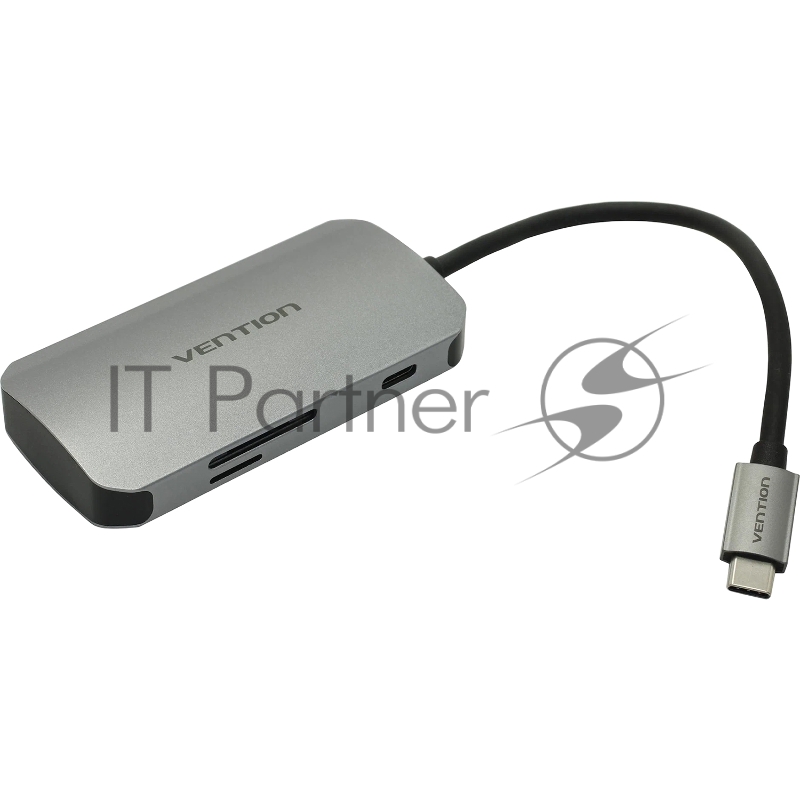 Мультифункциональный хаб Vention USB-C > USB 3.0x3/SD/TF/PD