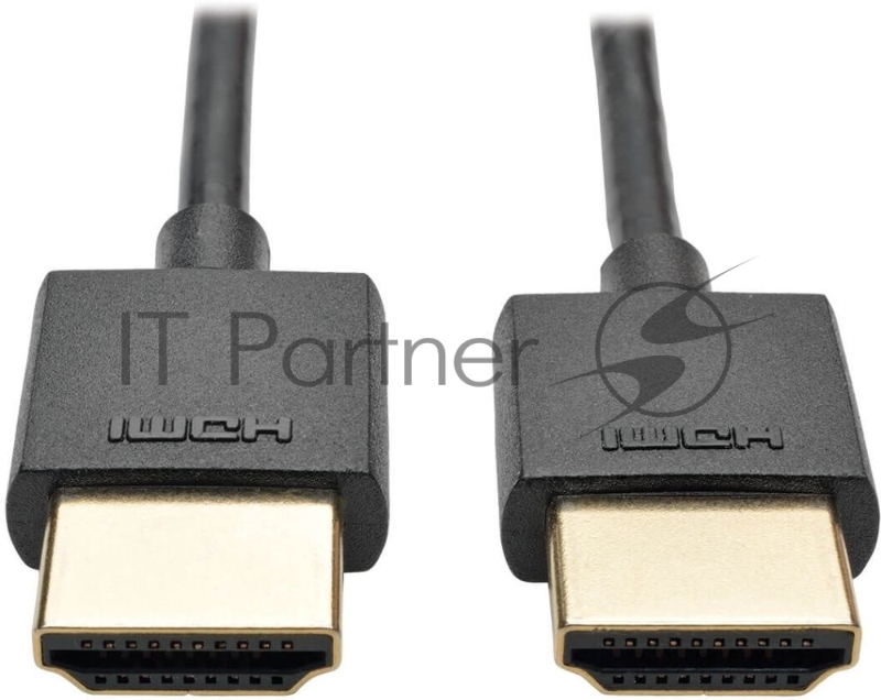Кабель аудио-видео Tripplite HDMI (m)/HDMI (m) 0.9м. Позолоченные контакты черный (P569-003-SLIM)