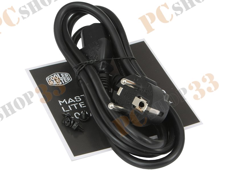 Блок питания 500Вт Cooler Master Masterwatt Lite 500 MPX-5001-ACABW ATX12V V2.31 (20/24+4/8+6/8pin, вентилятор d120мм) + кабель питания EURO (1.5м)