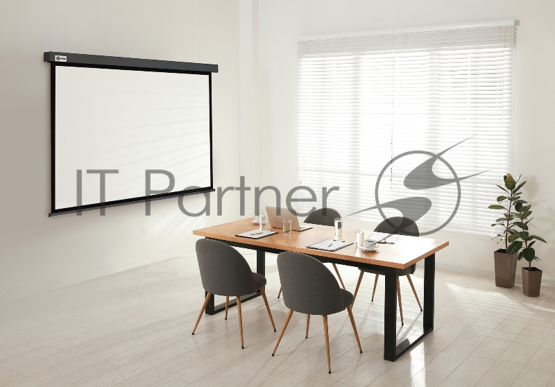 Экран Cactus 213x213см Wallscreen CS-PSW-213X213-SG 1:1 настенно-потолочный рулонный серый