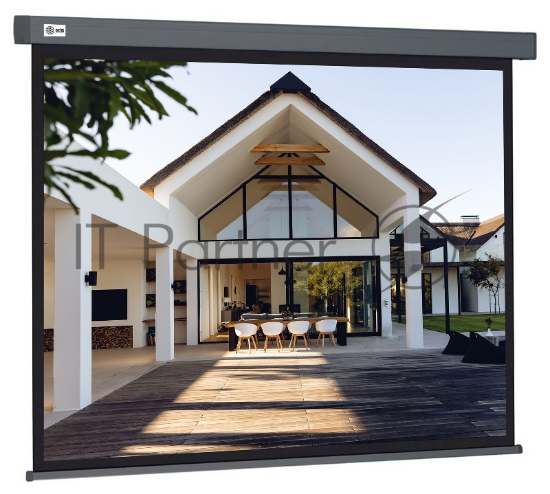 Экран Cactus 206x274см Wallscreen CS-PSW-206X274-SG 4:3 настенно-потолочный рулонный серый