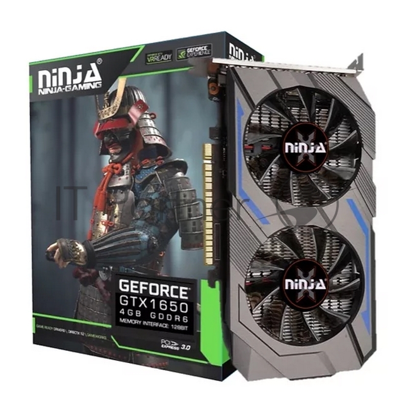 Видеокарта Sinotex Ninja GTX1650 NK165DF46F PCIE (896SP) 4G 128BIT GDDR6 (DVI/HDMI/DP)