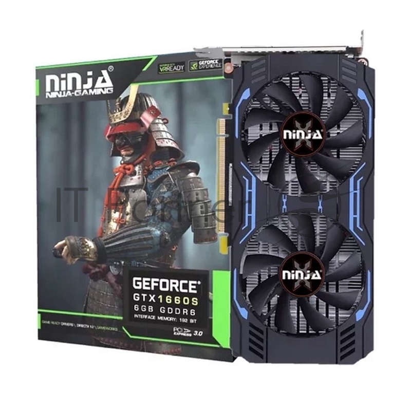 Видеокарта Sinotex Ninja GTX1660SUPER PCIE (1408SP) NK166SF66F 6GB 192BIT GDDR6 (DVI/HDMI/DP)