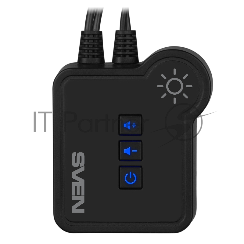 Колонки Sven 420 2.0 чёрные (2x5W, USB, Bluetooth, RGB подсветка, ПДУ)
