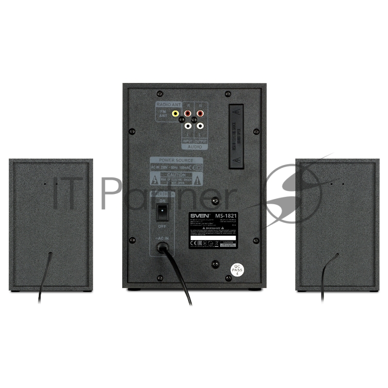 Колонки Sven MS-1821 2.1 черный 40Вт BT