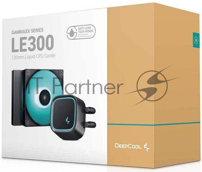 Система водяного охлаждения Deepcool LE300 Soc-AM5/AM4/1151/1200/1700 4-pin 18-33dB Al+Cu 945gr LED Ret