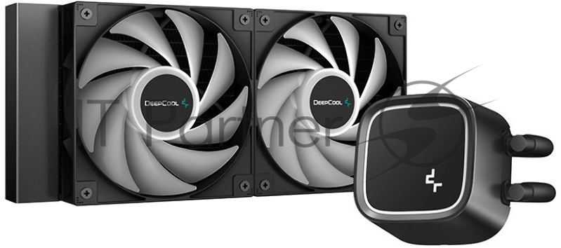 Система водяного охлаждения Deepcool LE500 Soc-AM5/AM4/1151/1200/1700 4-pin 18-33dB Al+Cu 220W 1238gr LED Ret