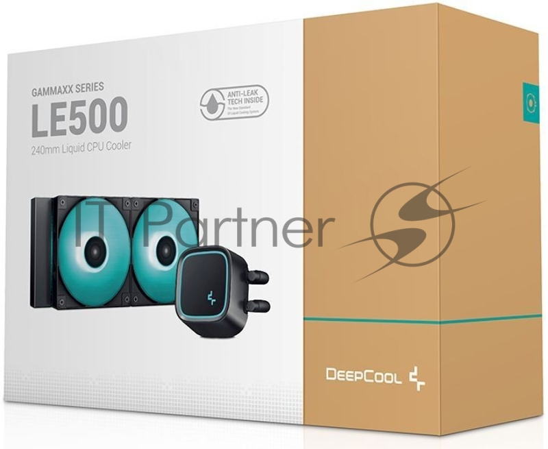 Система водяного охлаждения Deepcool LE500 Soc-AM5/AM4/1151/1200/1700 4-pin 18-33dB Al+Cu 220W 1238gr LED Ret