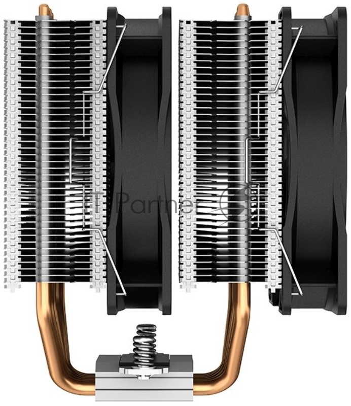 Устройство охлаждения(кулер) Deepcool Neptwin V3 Soc-AM4/1151/1200/1700 4-pin 15-27dB Al+Cu 220W 1000gr LED Ret