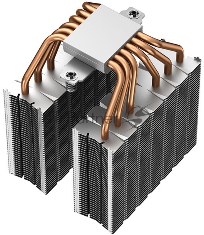 Устройство охлаждения(кулер) Deepcool Neptwin V3 Soc-AM4/1151/1200/1700 4-pin 15-27dB Al+Cu 220W 1000gr LED Ret