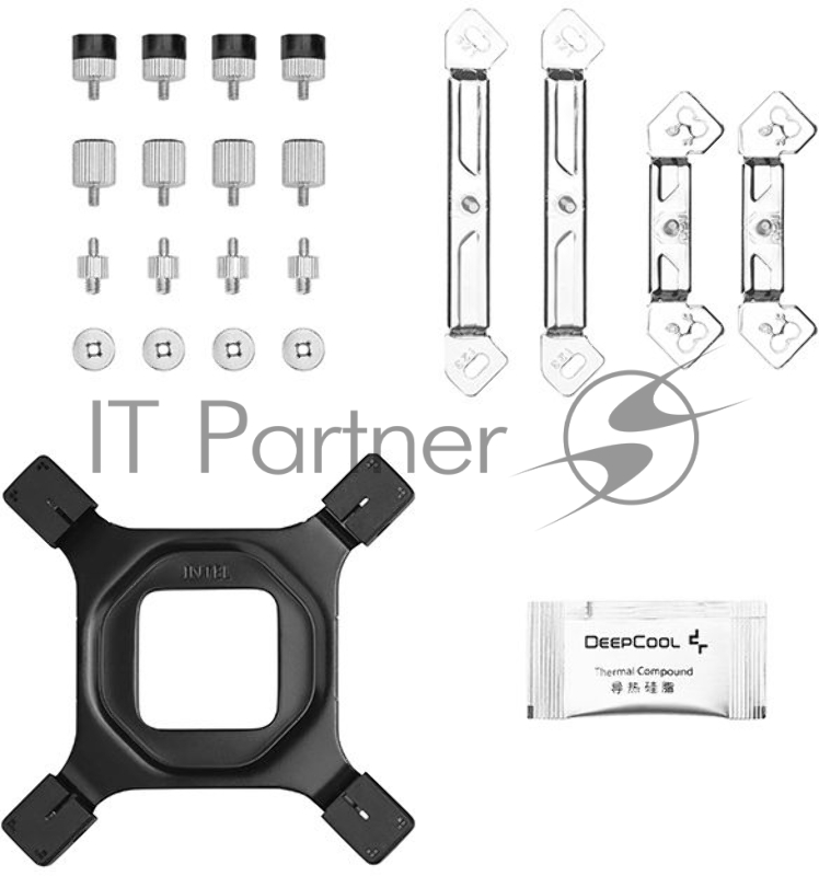 Устройство охлаждения(кулер) Deepcool Neptwin V3 Soc-AM4/1151/1200/1700 4-pin 15-27dB Al+Cu 220W 1000gr LED Ret