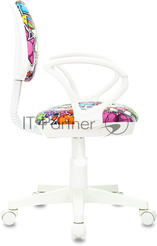 Кресло детское Бюрократ KD-3/WH/ARM мультиколор маскарад крестовина пластик пластик белый
