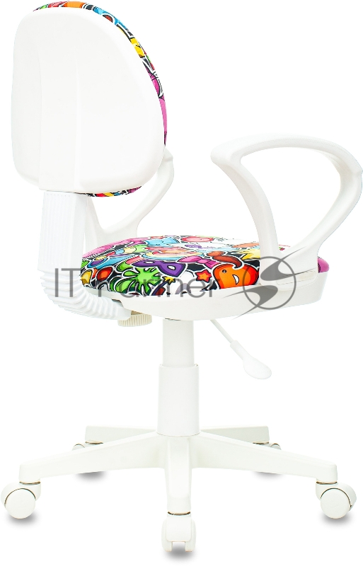 Кресло детское Бюрократ KD-3/WH/ARM мультиколор маскарад крестовина пластик пластик белый