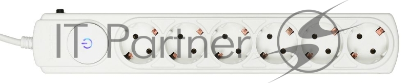 Сетевой фильтр Ippon BK212 1.8м (6 розеток) белый (коробка)