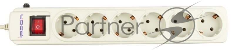 Сетевой фильтр Ippon BK232 3м (6 розеток) белый (коробка)
