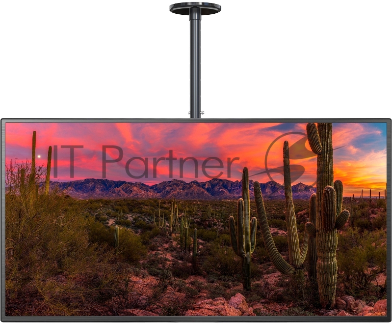 Кронштейн для телевизора Cactus CS-CP04-R черный 37-70 макс.81.6кг потолочный поворот и наклон