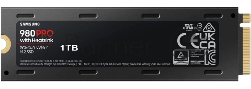 Накопитель SSD Samsung 1TB M.2 980 PRO PCIe Gen 4.0 x4, NVMe (MZ-V8P1T0C)