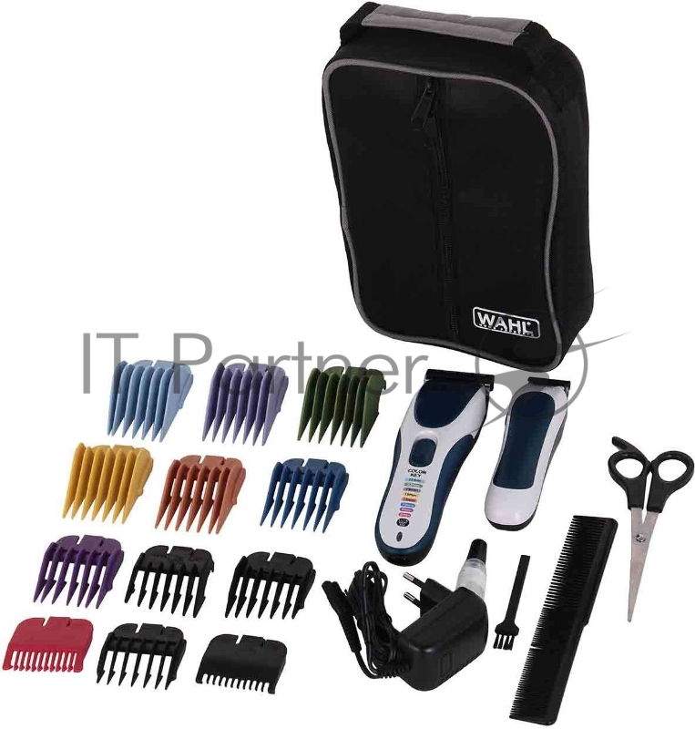 Машинка для стрижки Wahl Wahl Color Pro cordless combo белый/синий