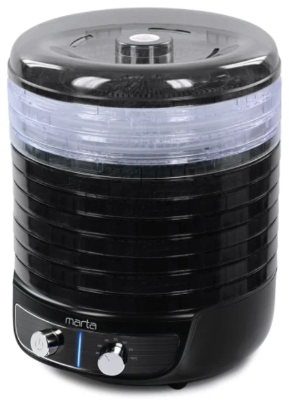 Сушилка для овощей и фруктов MARTA MFD-8010PS черный жемчуг