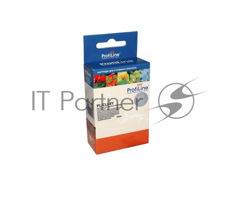 Картридж PL-CLI-8Y для принтеров Canon Pixma iP3300/iP6600D/MP950 с чипом Yellow водн ProfiLine