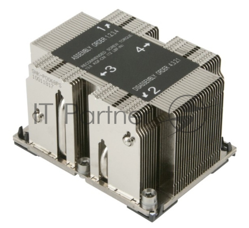 Радиатор Supermicro SNK-P0068PS 2U Passive CPU HS for X11 Purley, Narrow Retention Mechanism