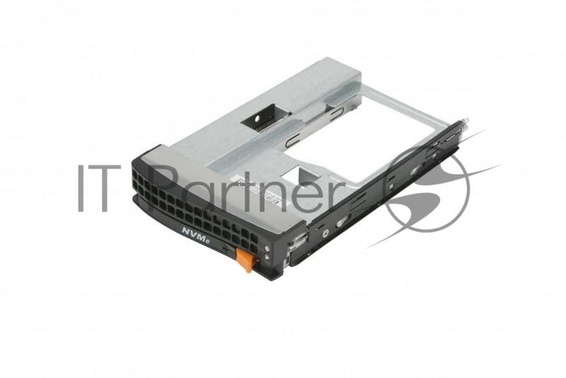 Корзина Supermicro MCP-220-00138-0B Tool-less NVMe Black gen-5 3.5-to-2.5 drive tray, Orange tab