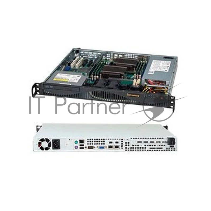Корпус SuperMicro CSE-512F-350B1 350W черный