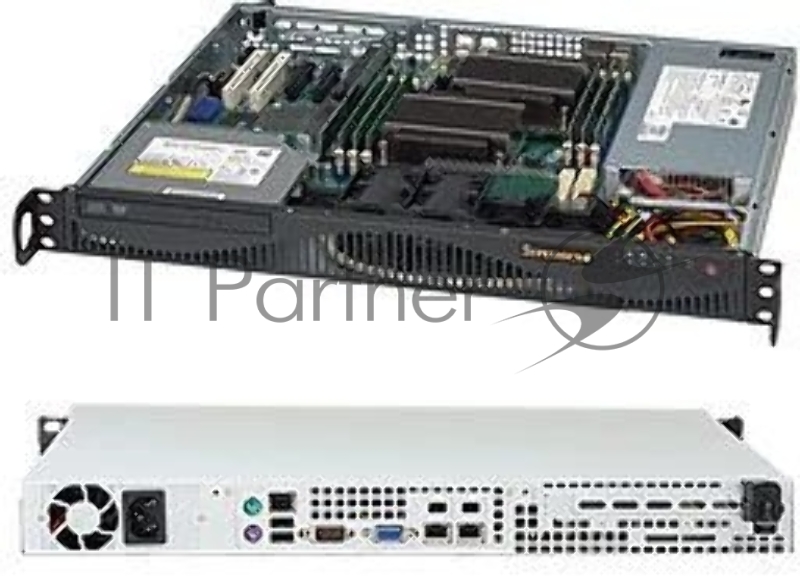 Корпус SuperMicro CSE-512F-350B1 350W черный