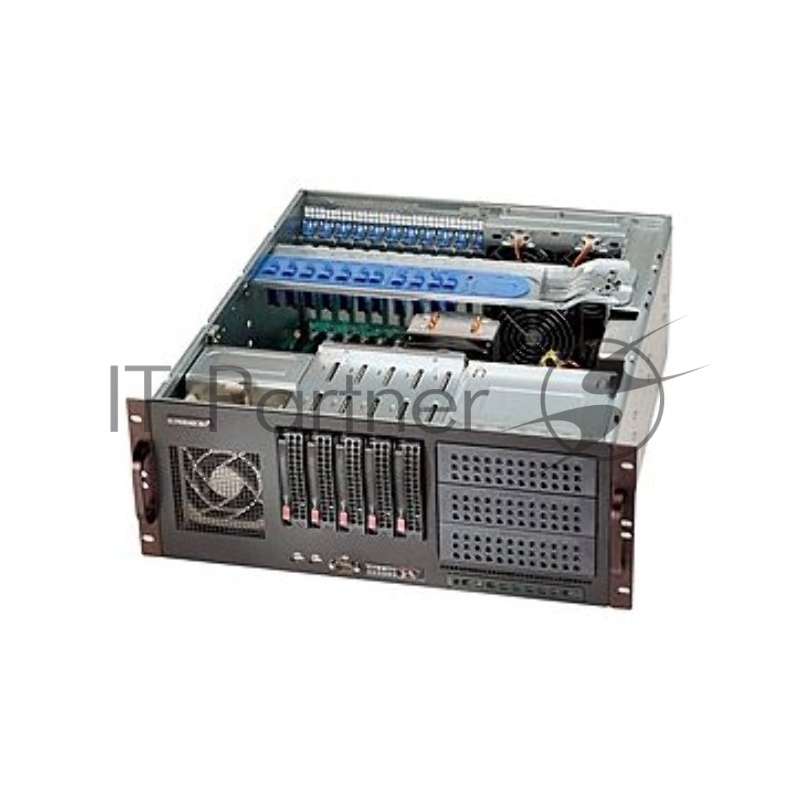 Корпус Supermicro server chassis CSE-842XTQC-R804B, 4U rackmount chassis, Dual and Single Intel and AMD processors, 5 x 3.5 hot-swap SAS/SATA, 3 x standard 5.25 drive bay, 800W RPSU