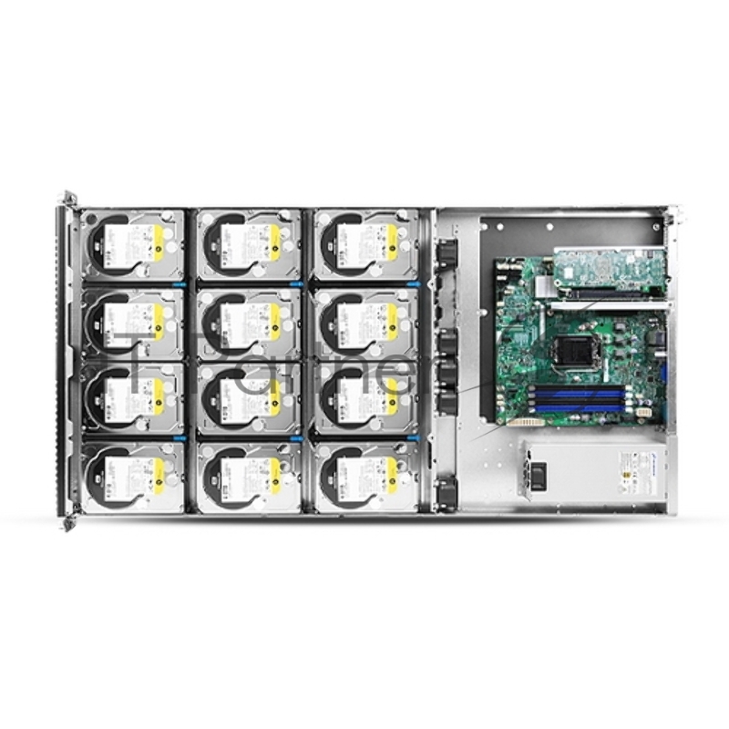 Корпус RM14500H01*13640 1U,12BAY HDD,W/REAR WINDOW+MINI SAS CABLE,SINGLE(CHENBRO,SR/SK),RE