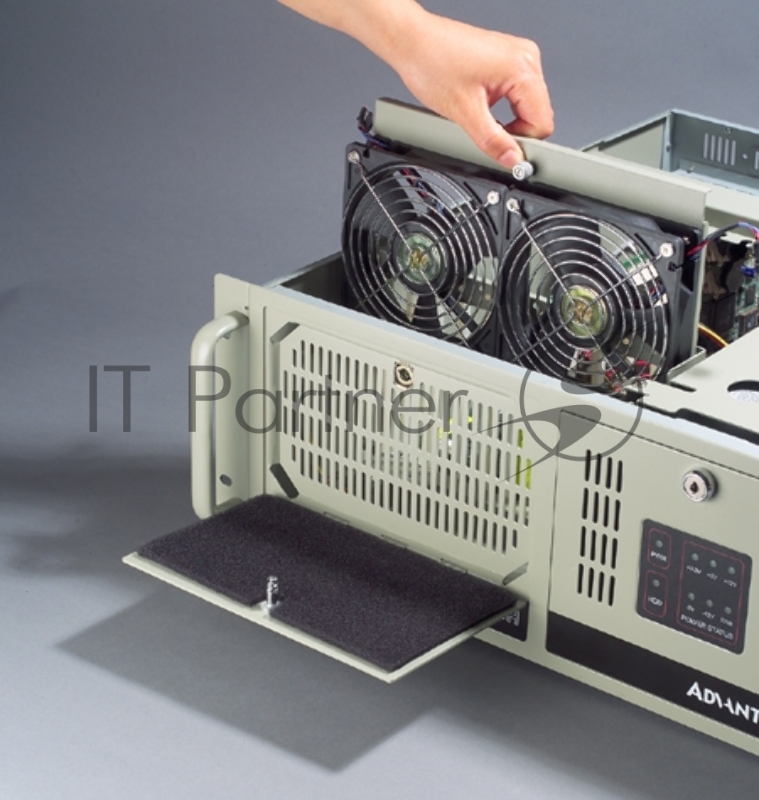 Корпус IPC-610BP-00HD 4U 15-Slot Rack-mount Chassis, w/o backplane, 2x 12cm/ 82 CFM ball-bearing system fans, w/o PSU Advantech