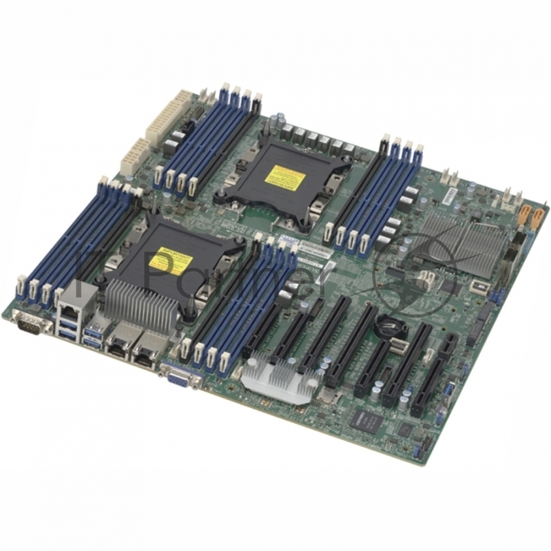Материнская Плата SuperMicro MBD-X11DPH-I-O Soc-2011 iC621 eATX 16xDDR4 10xSATA3 SATA RAID 88E1512 2хGgbEth Ret
