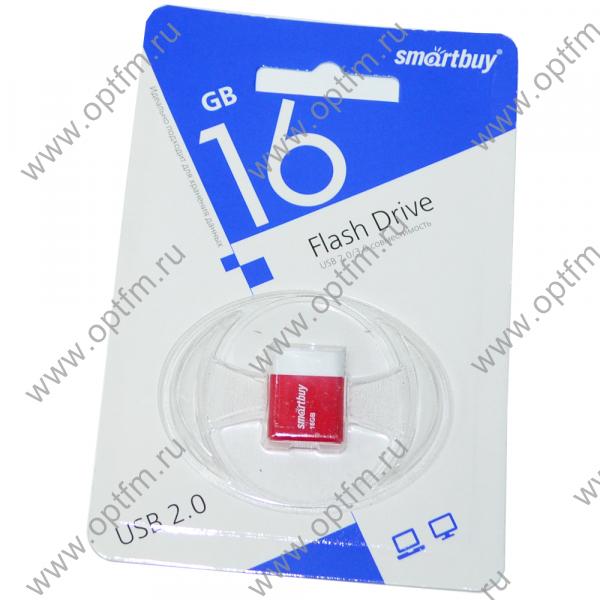 16GB USB 2.0 Flash Drive SmartBuy Lara красный (SB16GBLARA-R)