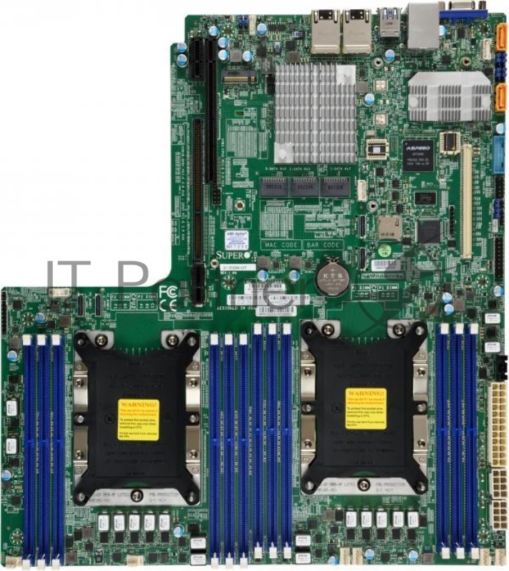Материнская плата SuperMicro MBD-X11DDW-NT-B 12.3 x 13.4 LGA 3647 Up to 1.5TB 3DS ECC RDIMM ntel® C622 controller for 14 SATA3 6 USB 3.0 ports (4 rear + 2 headers) Type A 1 VGA port