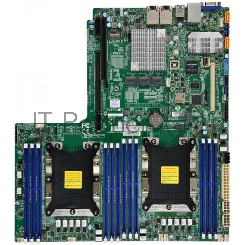 Материнская плата SuperMicro MBD-X11DDW-NT-B 12.3 x 13.4 LGA 3647 Up to 1.5TB 3DS ECC RDIMM ntel® C622 controller for 14 SATA3 6 USB 3.0 ports (4 rear + 2 headers) Type A 1 VGA port