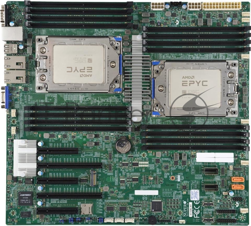 Материнская плата SuperMicro MBD-H11DSi-NT-O Single AMD EPYC™ 7000-Series/Up to 2TB Registered ECC/2 PCI-E 3.0 x16,3 PCI-E 3.0 x8/10 SATA3, 1 M.2, 2 SATA DOM/2x 10GBase-T/IPMI