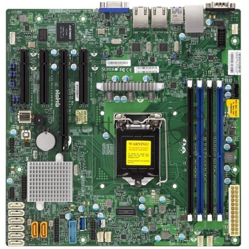 Материнская плата Supermicro MBD-X11SCM-F-Bulk, Single socket H4, Dual GbE LAN with Intel i210-AT, 8 SATA3 (6Gbps) via C236 RAID 0, 1, 5, 10