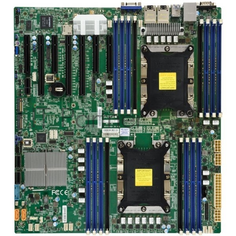 Supermicro Motherboard MBD-X11DPH-T-B, 2xLGA 3647, Intel C622, 16xDDR4, 2xRJ45 10GBase-T, 10xSATA3 (6Gbps) RAID 0,1,5,10, 7xUSB 3.0, 1xVGA, 1xCOM, 3xPCI-E 3.0 x16 + 4xPCI-E 3.0 x8, E-ATX, Bulk