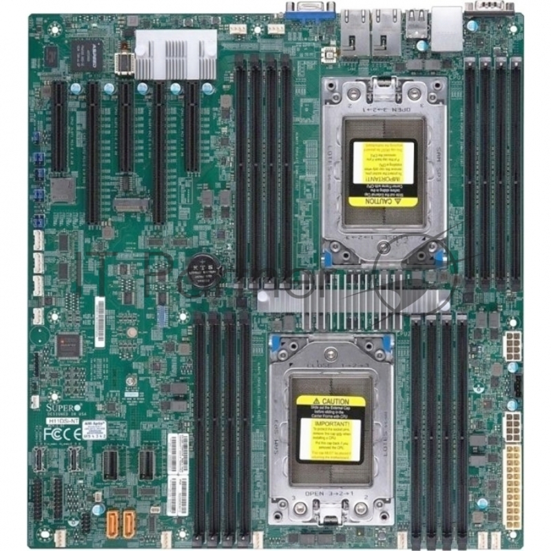 Материнская плата SuperMicro MBD-H11DSi-O, Dual AMD EPYC 7000-Series Processors, 16 DIMM sockets, 10 SATA3, 1 M.2, 2 SATA DOM, Dual Gigabit Ethernet LAN Ports