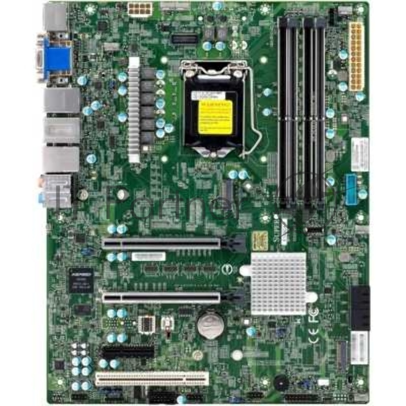 Материнская плата SuperMicro MBD-X12SCA-F-O Single LGA1200, Intel® W480, 4xDDR4, 4xSATA (RAID 0,1,5,10), 2x1GbE (Intel® I219LM + i225LM), IPMI 2.0 with LAN, 2x PCI-Ex16 + PCI-Ex4, 5V PCI 32bit, 2x M.2 PCI-e3.0x4 (2280/22110), Audio ALC 888S, VGA port