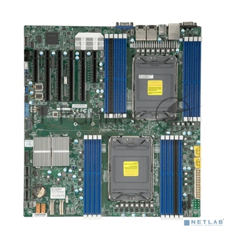 Материнская плата MBD-X12DPI-N6-B 3rd Gen Intel® Xeon® Scalable processors Dual Socket LGA-4189 (Socket P+) supported, CPU TDP supports Up to 270W TDP, 3 UPI up to 11.2 GT/s,Intel® C621A,Up to 4TB 3DS ECC RDIMM, DDR4-3200MHz,