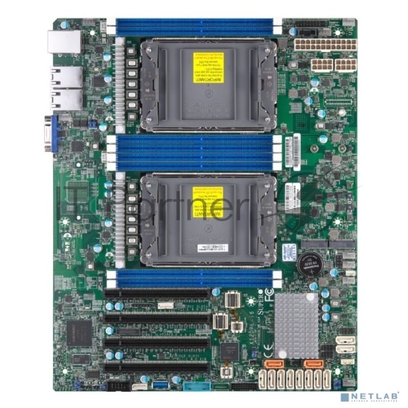 Материнская плата Supermicro Motherboard 2xCPU X12DPL-i6 3rd Gen Xeon Scalable TDP 185W/8xDIMM/ 12XSATA/ C621A RAID 0/1/5/10/2x1Gb/4xPCIex16/M.2Bu