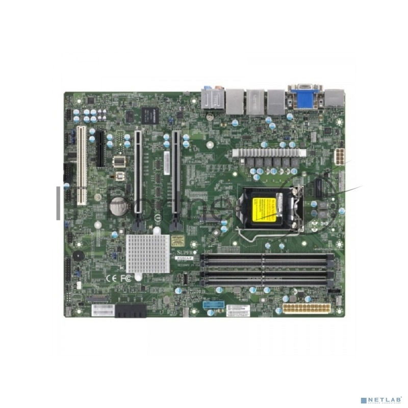 Материнская плата SuperMicro MBD-X12SCA-F-B W-1200 CPU, 4 DIMM slots, Intel W480 controller for 4 SATA3 (6 Gbps) ports, RAID 0,1,5,10, 1 PCI-E 3.0 x4, 2 PCI-E 3.0 x16 slots, bulk
