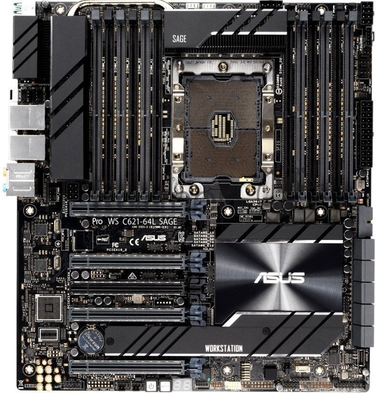 Материнская плата ASUS PRO WS C621-64L SAGE /SP XEON,CEB,16DIMM,5PCIE